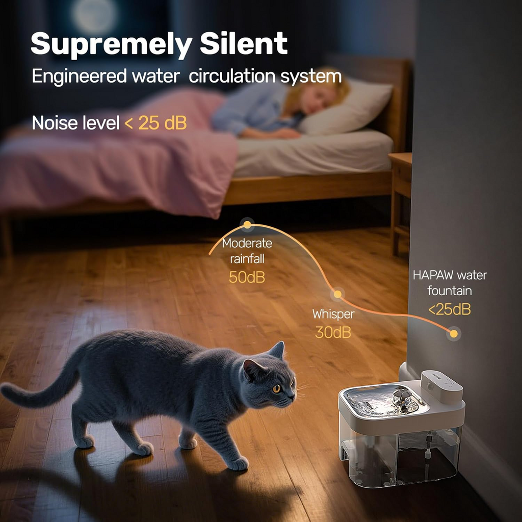 Dual-Tank Automatic Cat Water Fountain
