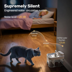 Dual-Tank Automatic Cat Water Fountain