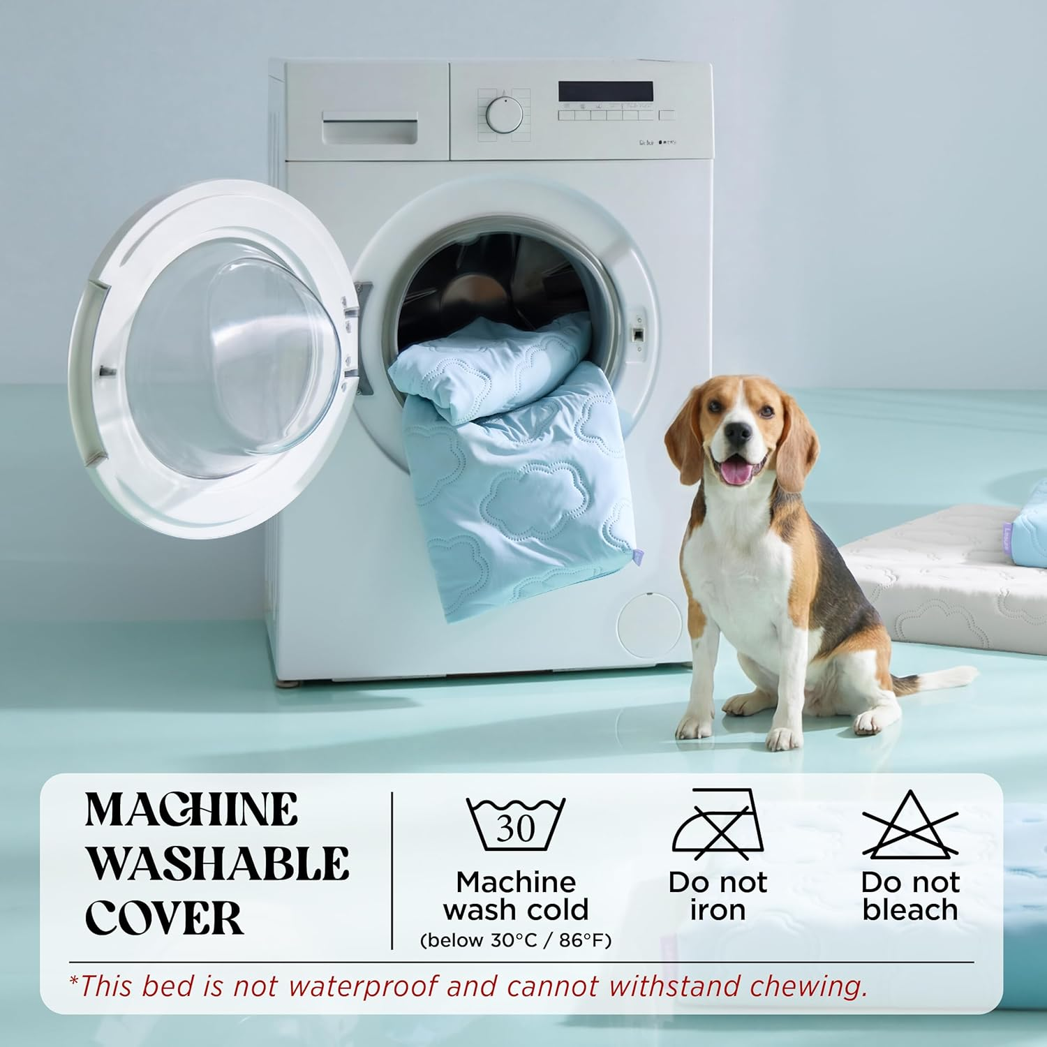 Orthopedic Cooling Dog Bed with Washable Cover