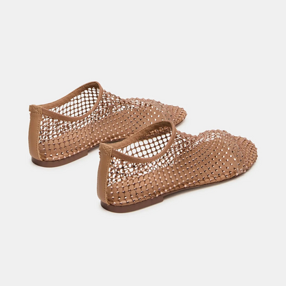 omen's Rhinestone Flat