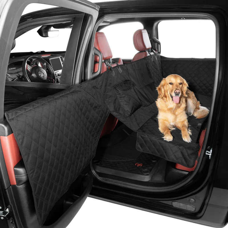 Soft Backseat Dog Hammock with Door Protection